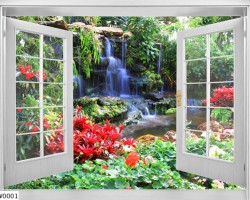 Tranh dán kính 3d trang trí nội thất gia đình