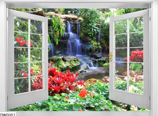 Tranh dán kính 3d trang trí nội thất gia đình
